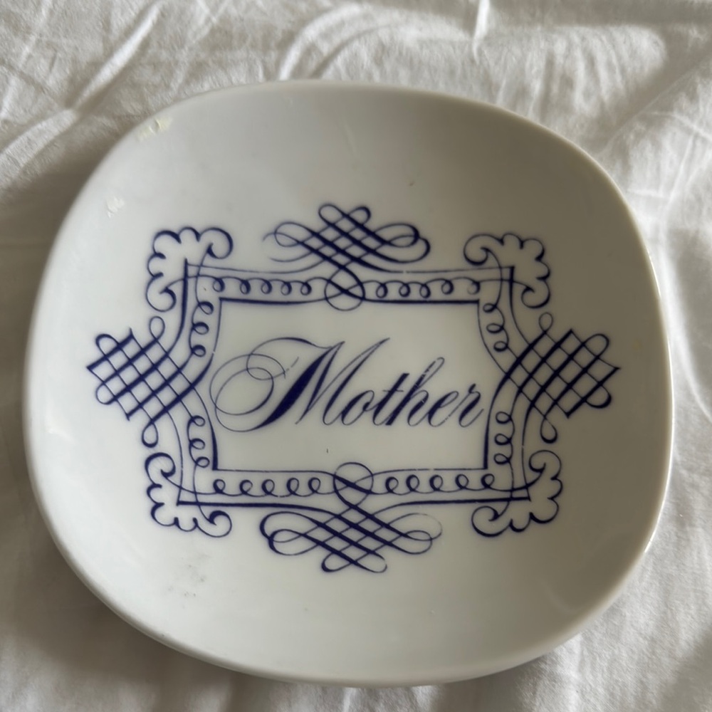 Mother Plate with Blue Design